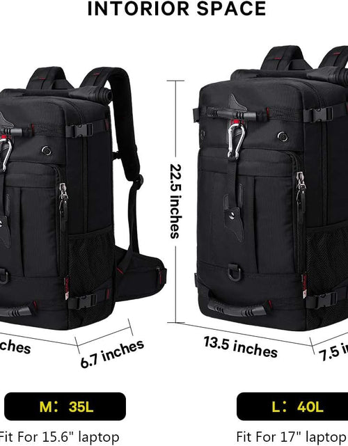 Load image into Gallery viewer, Travel Backpack, Carry on Backpack Durable Convertible Duffle Bag Fit for 15.6 Inch Laptop for Men and Women(Medium 35L)
